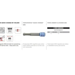 Adaptador puntas 1/4
