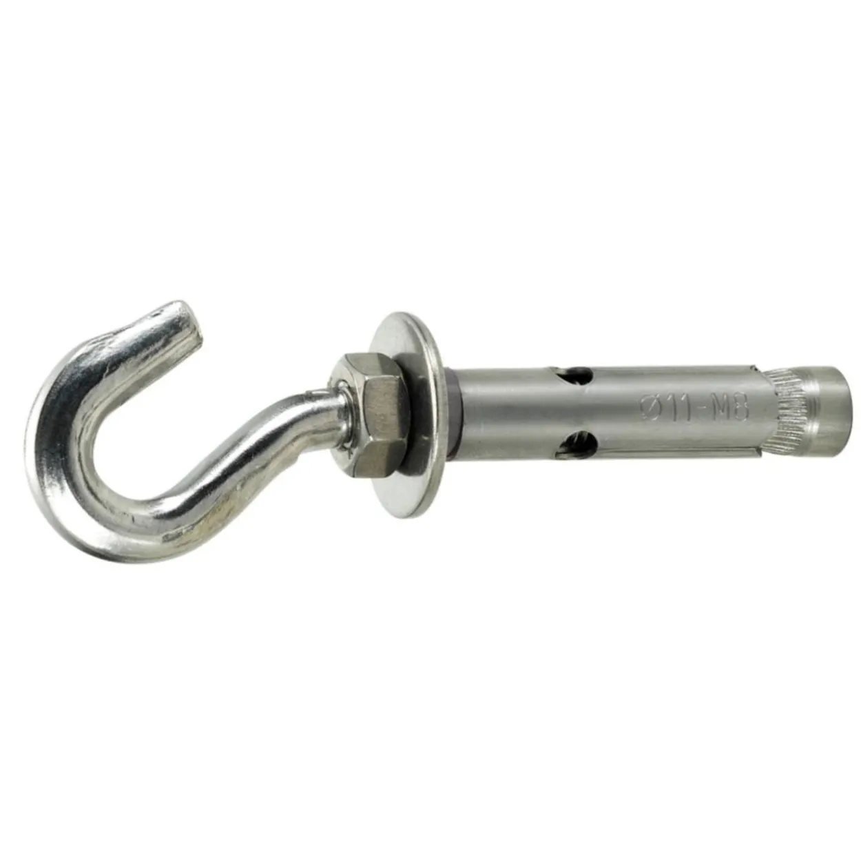 Anclaje metálico gancho inoxidable A2