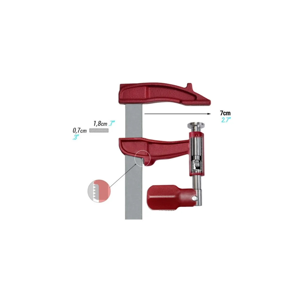 Apriete Piher maxipress modelo M doble rosca