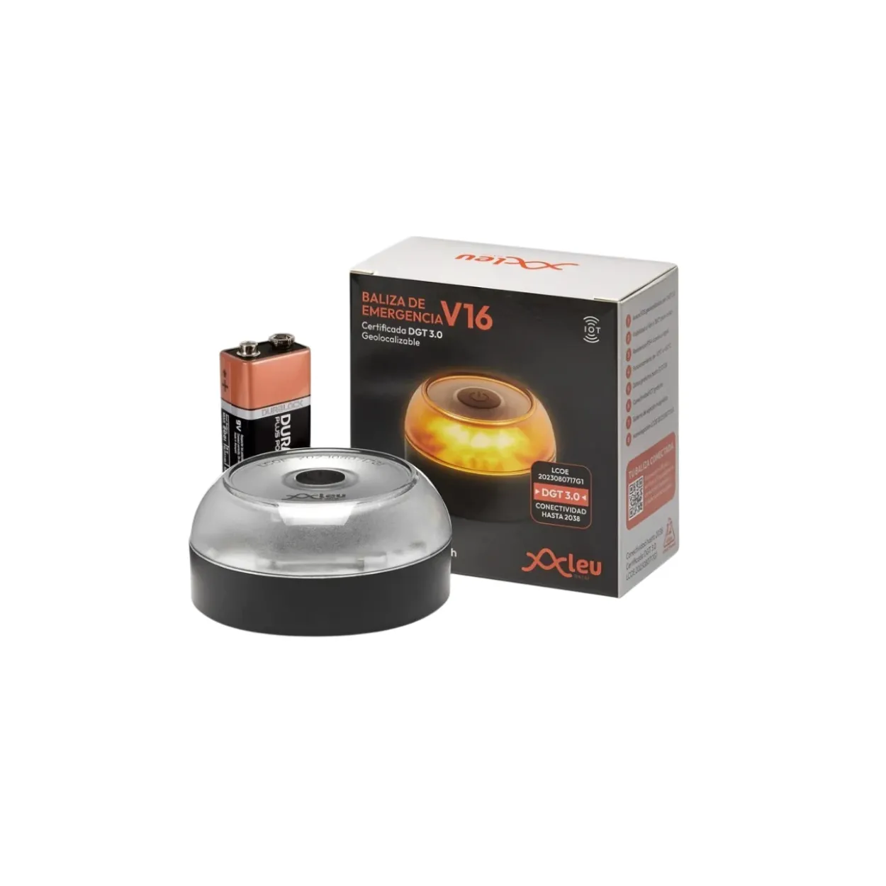 Baliza homologada conectada DGT3.0 ALEU V16
