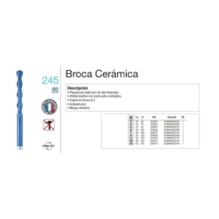 Broca metal duro Diager cerámica