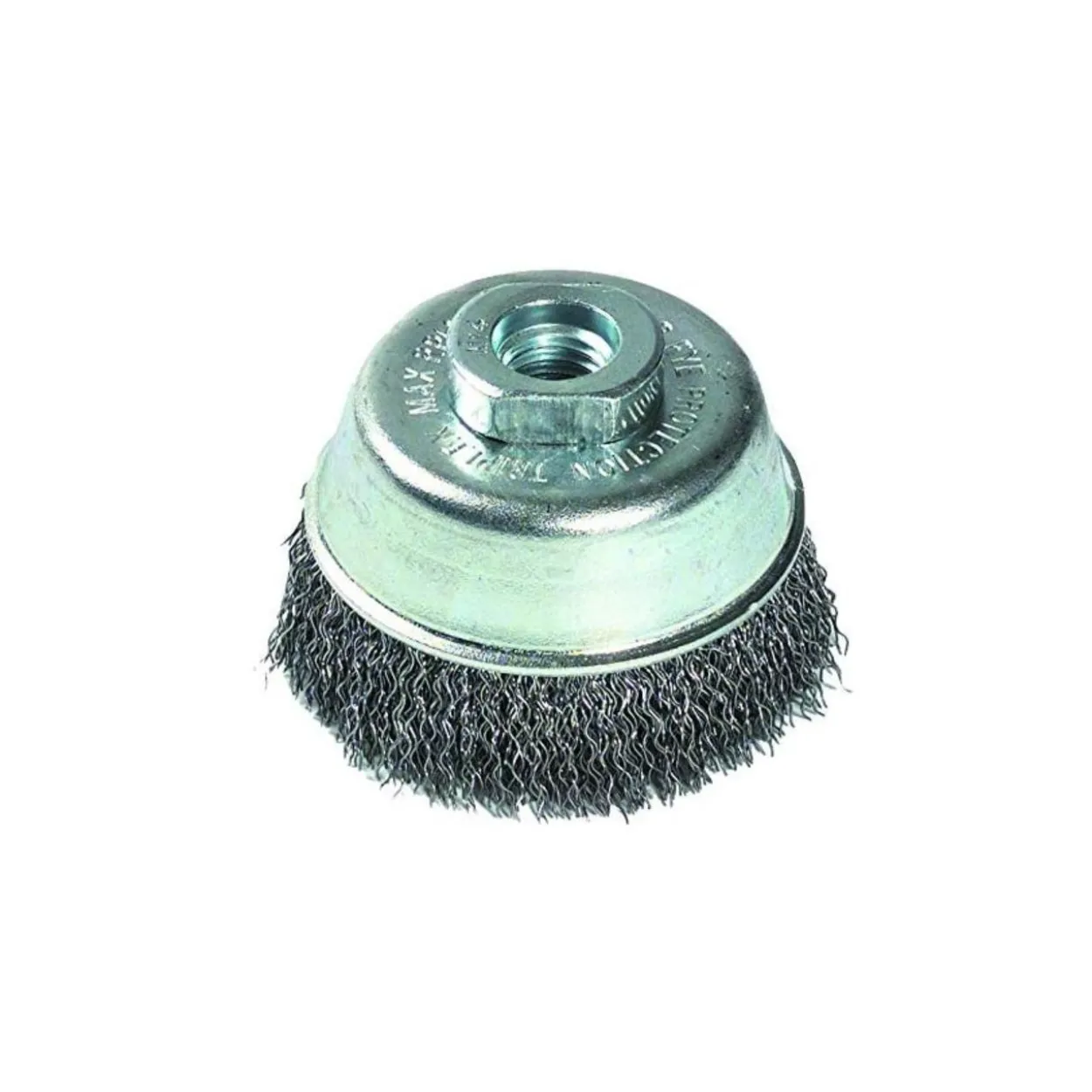 Cepillo taza acero ondulado Tivoly para amoladora