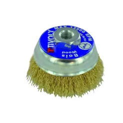 Cepillo taza latón Tivoly para amoladora