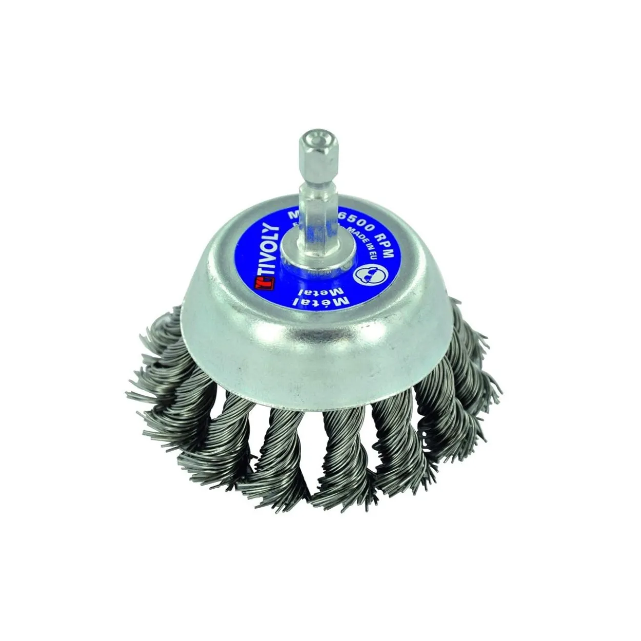 Cepillo taza metal Tivoly para taladro