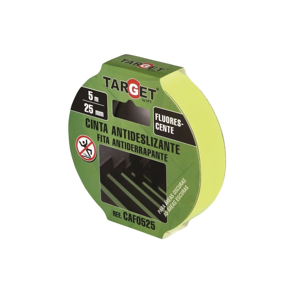 Cinta adhesiva antideslizante fluorescente Target