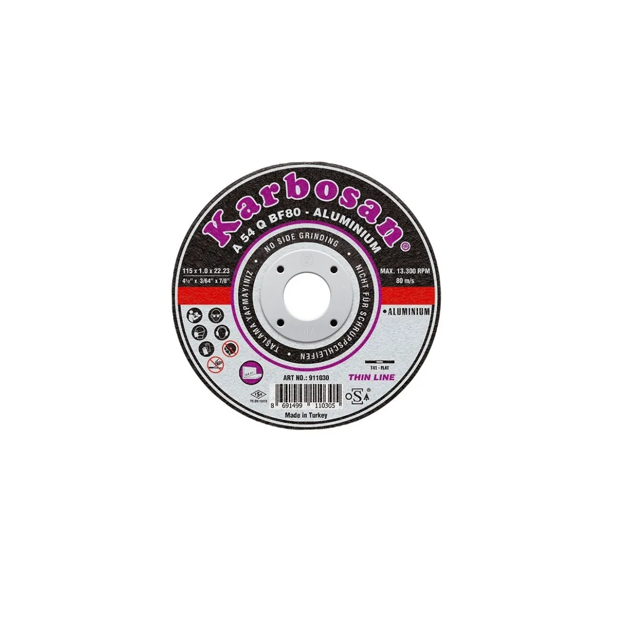 Disco de corte Karbosan aluminio