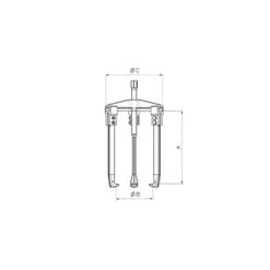Extractor 3 patas rígidas Forza serie 2400T