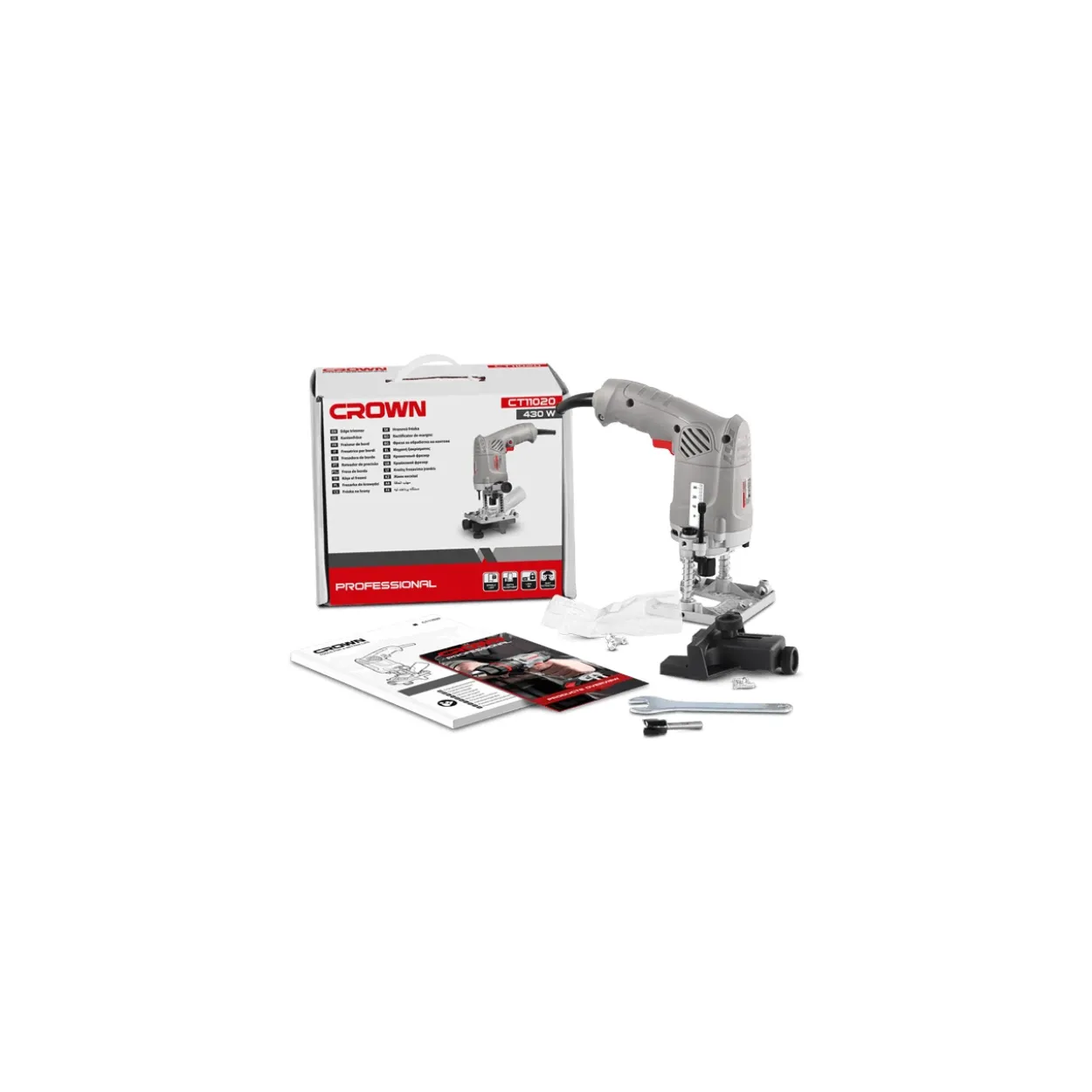 Fresadora de cantos Crown 430W 30mm