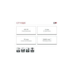 Fresadora de cantos Crown 430W 30mm