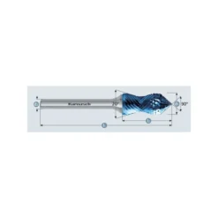 Fresa rotativa mango HP3 combi curve cónica 90º