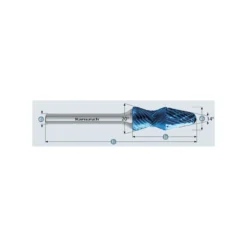 Fresa rotativa mango HP3 combi curve cónica punta redonda