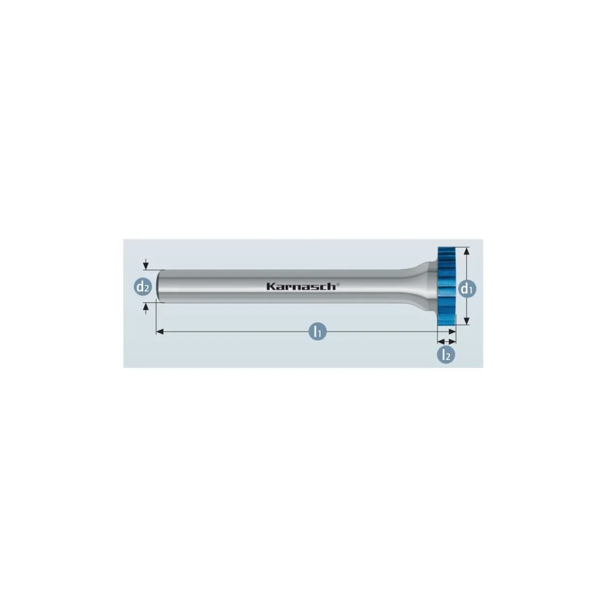 Fresa rotativa mango HP2 ranurado