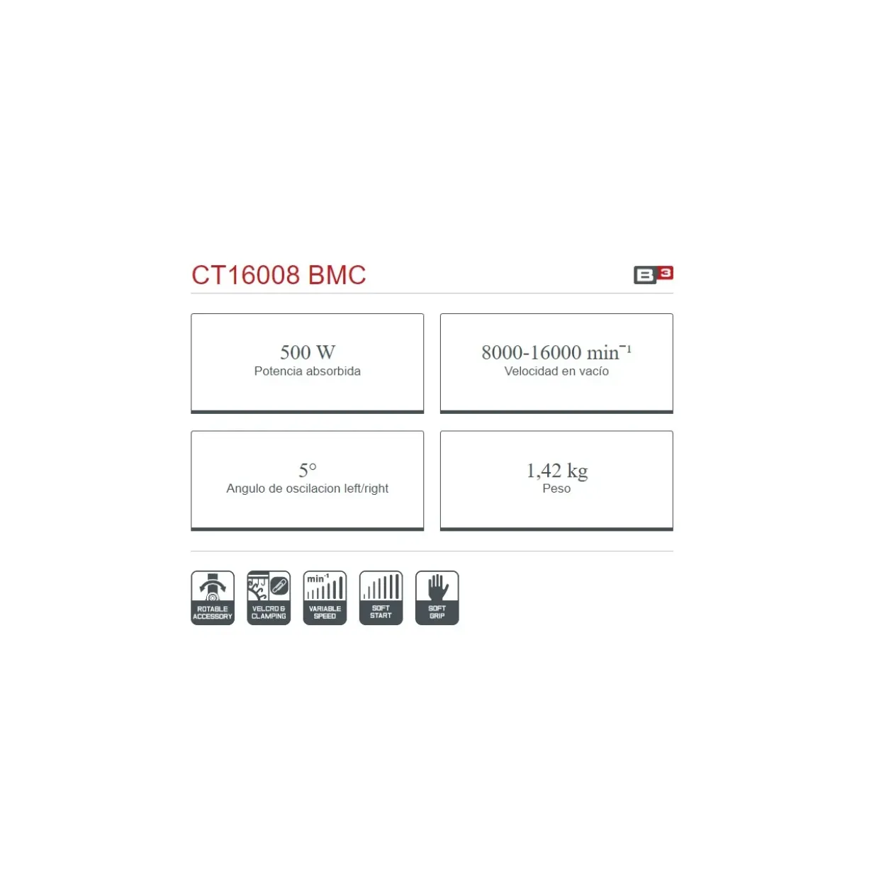 Herramienta multifunción Crown 500W