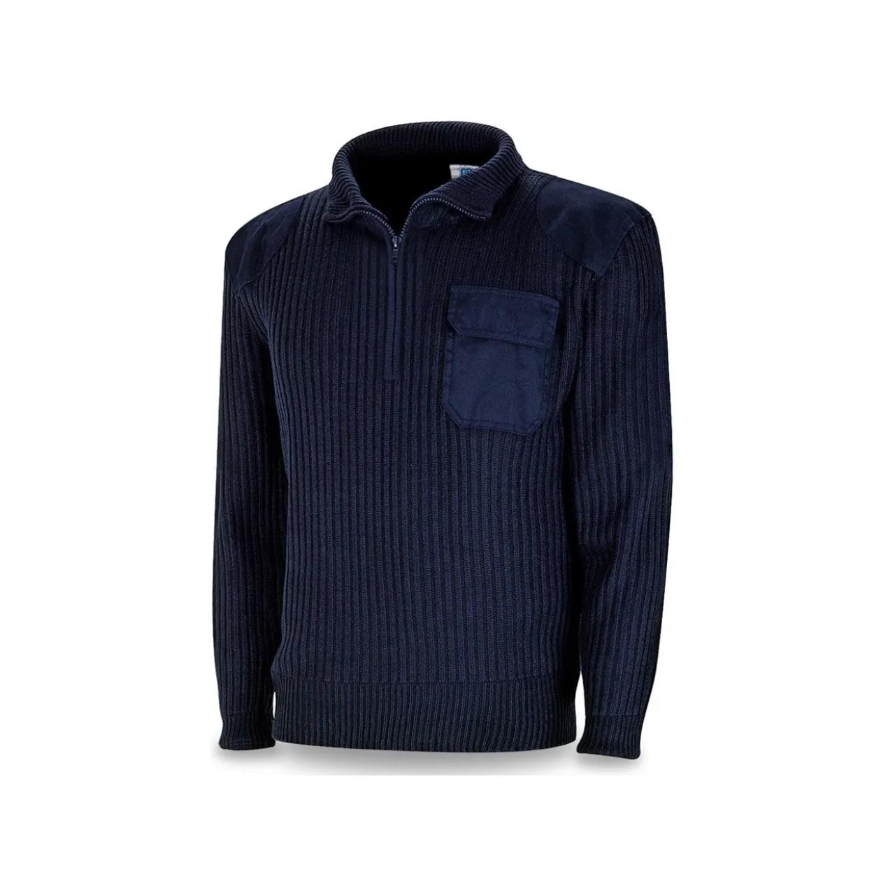 Jersey Marca cremallera policía 1288 Azul Marino