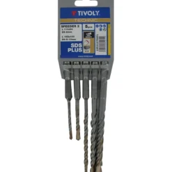 Juego de brocas DIN-8035 metal duro SDS+ construcci贸n 5pcs