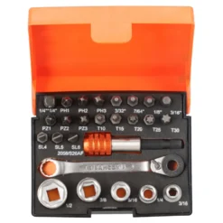 Juego de puntas 1/4" pulgadas Bahco 26pcs