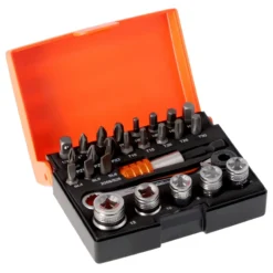 Juego de puntas 1/4" + vasos Bahco 18pcs