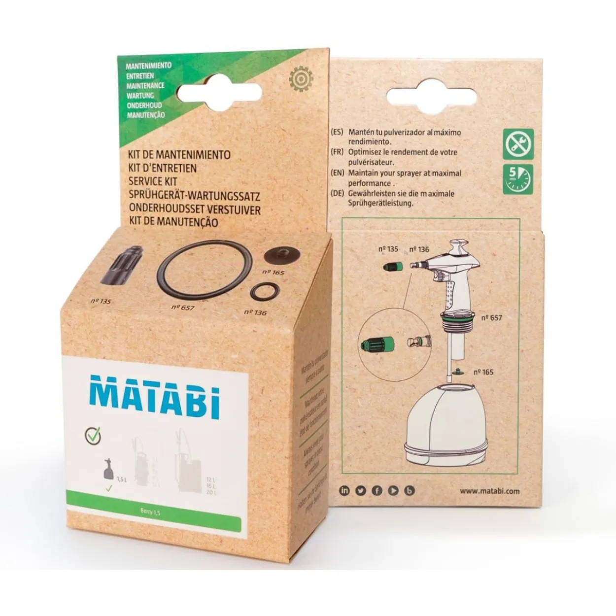 Kit de mantenimiento Matabi PP 1´5