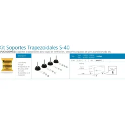 Kit soporte pie m谩quina S40
