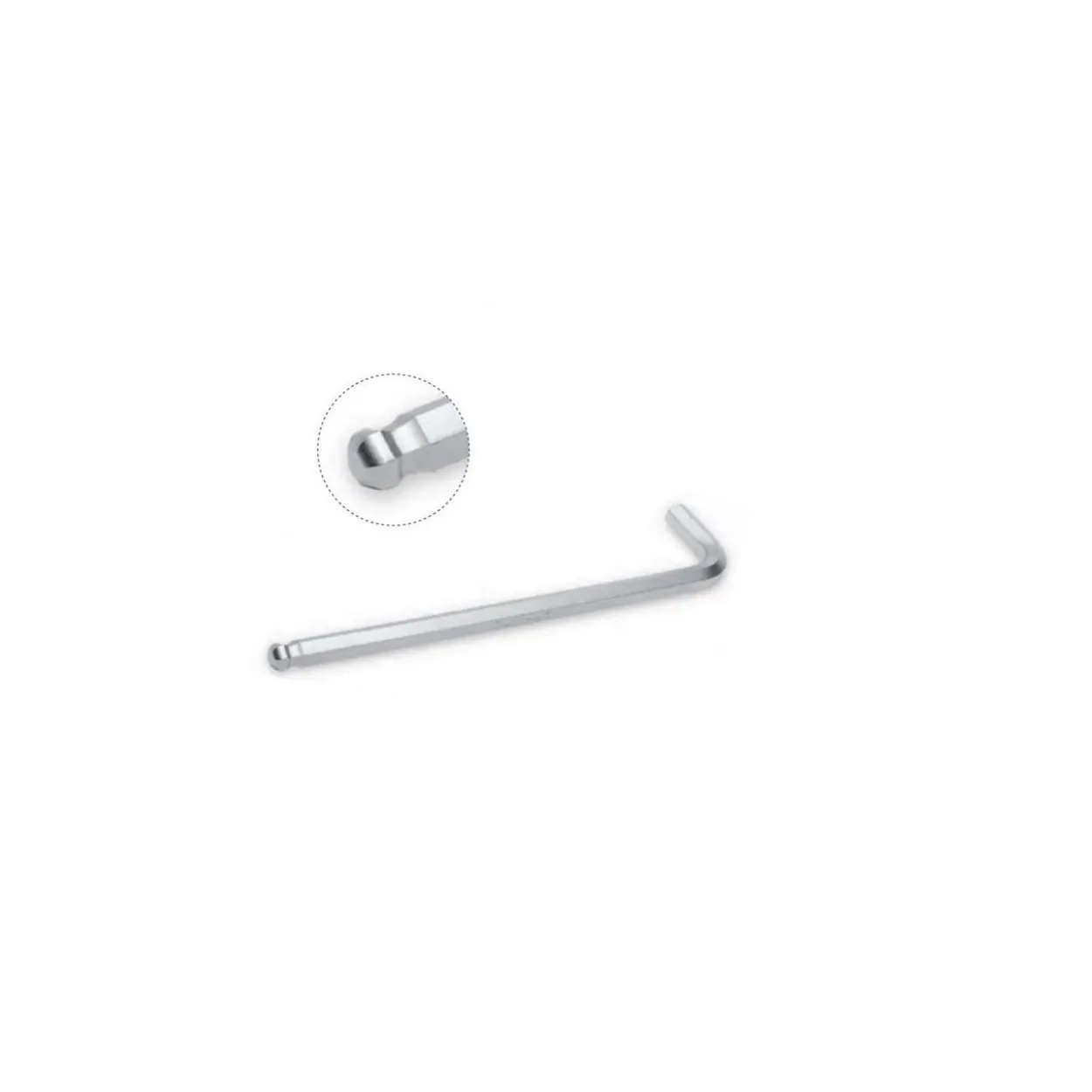Llave allen extra larga inoxidable Dogher