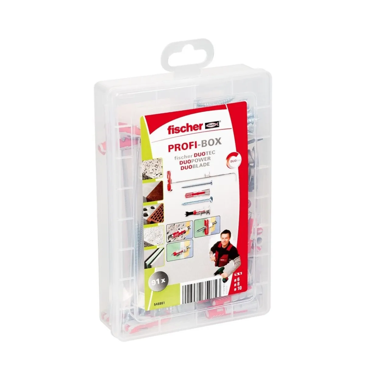 Maletín 91 uds Fischer Duoline + tornillos