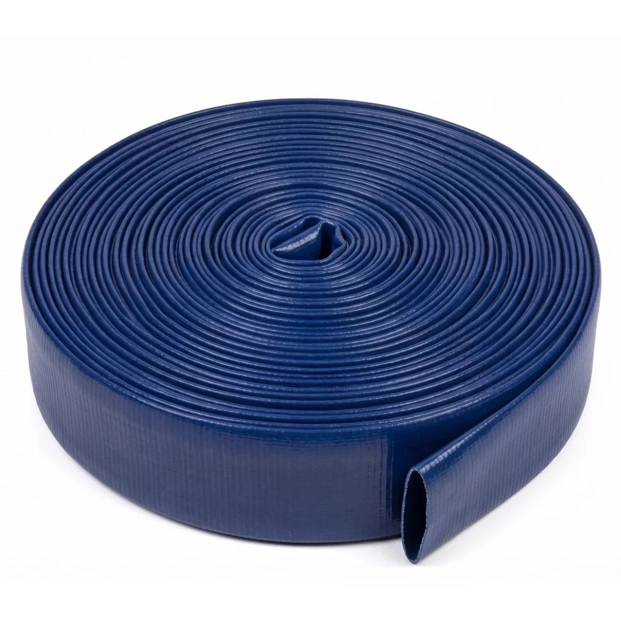 Manguera plana azul monocapa (Rollo)