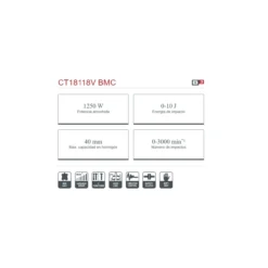 Martillo perforador pesado Crown SDS-Max 1250W