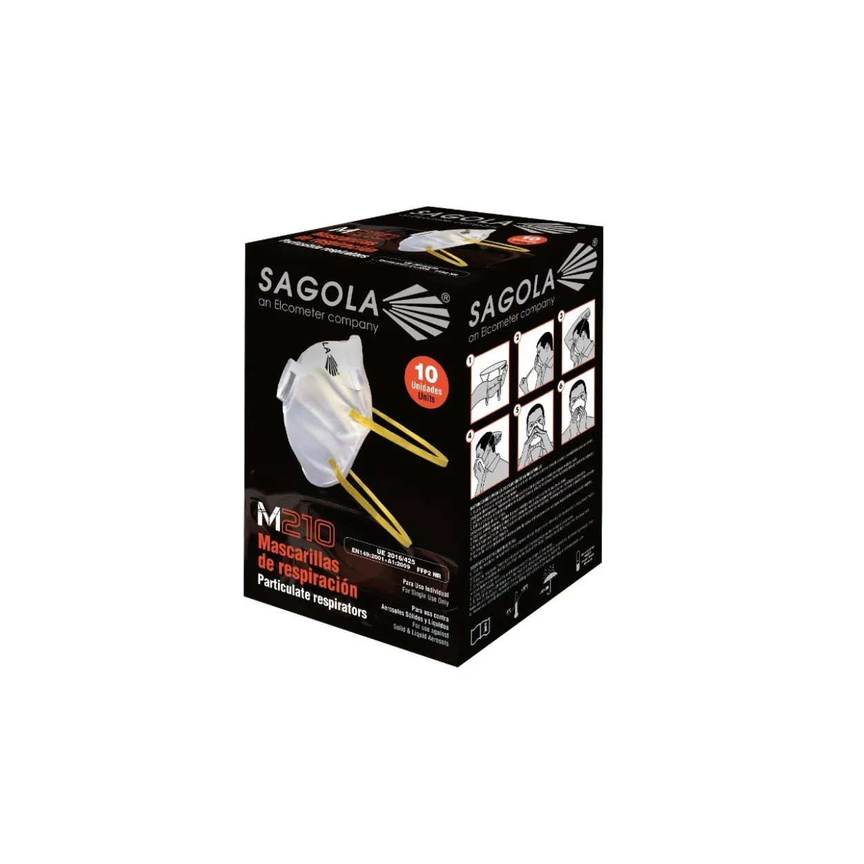 Mascarilla de papel válvula Sagola M210 FFP2 NR