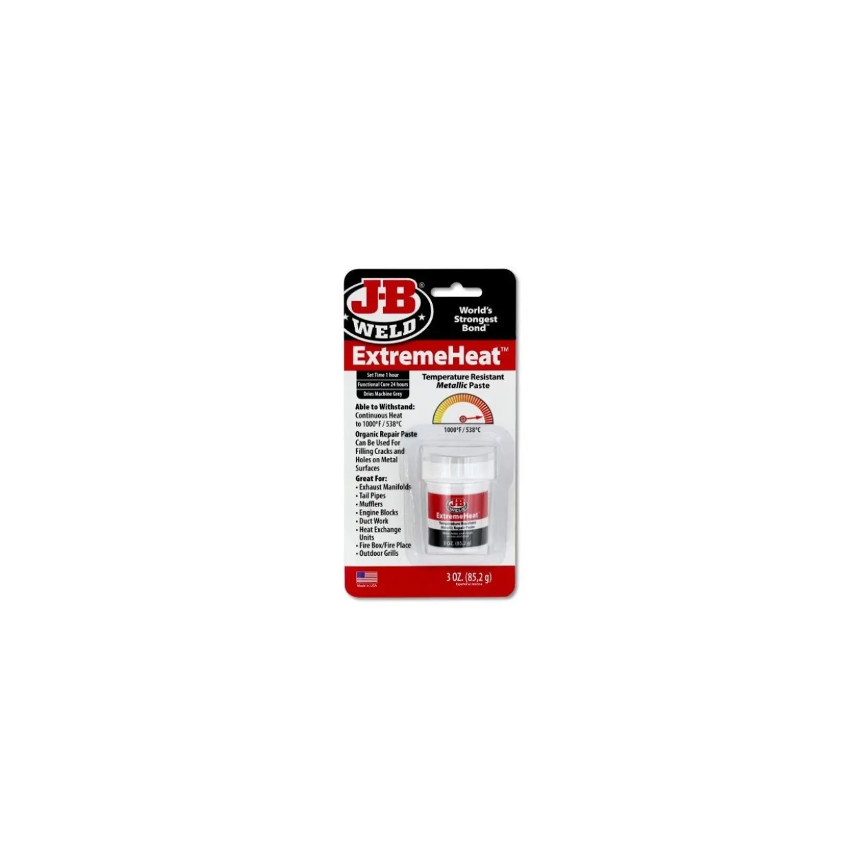 Masilla epoxy temperaturas extremas JB Weld ExtremeHeat