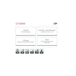 Mezclador eléctrico Crown 1100W 120mm