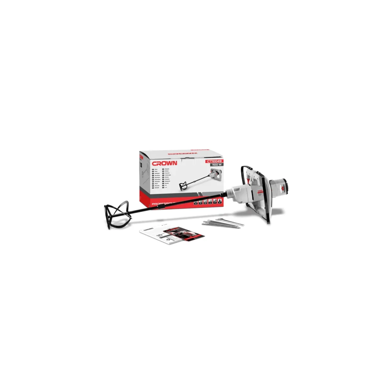 Mezclador eléctrico Crown 1100W 120mm