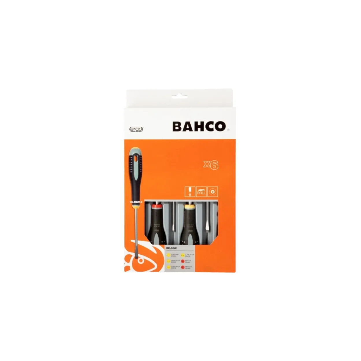 Pack destornilladores 6pcs PL/PH Bahco Ergo