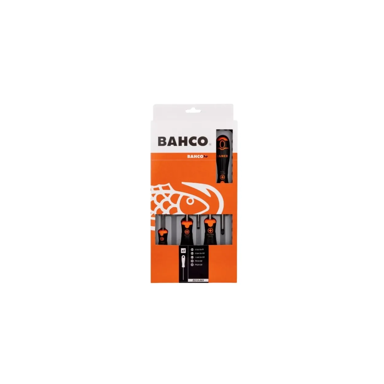 Pack destornilladores 5pcs PL/PH Bahco Fit