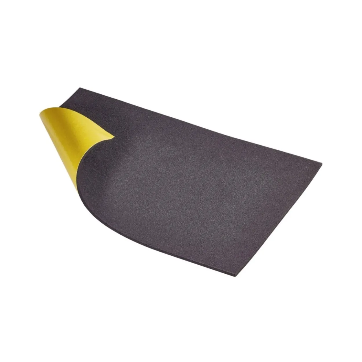 Plancha EPDM esponjoso negro autoadhesivo