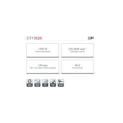 Pulidora el茅ctrica Crown 脴180mm 1500W