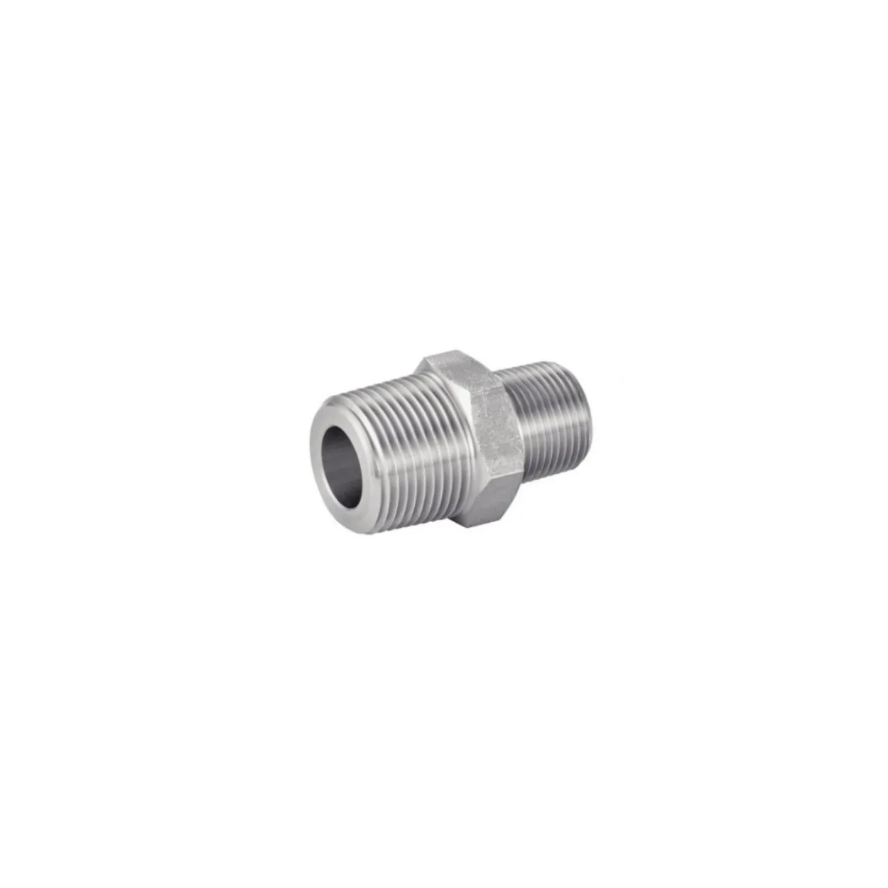 Racor reducción macho-macho acero inoxidable