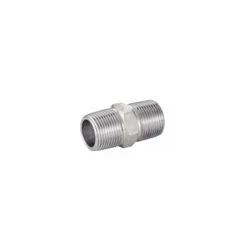 Racor unión macho-macho acero inoxidable