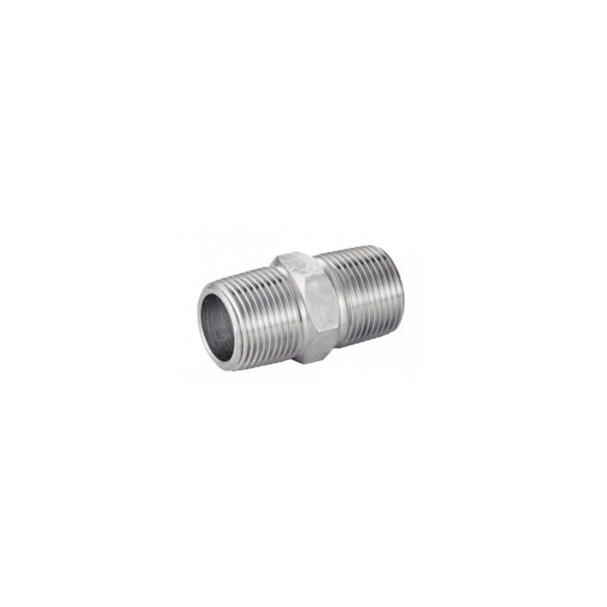 Racor unión macho-macho acero inoxidable