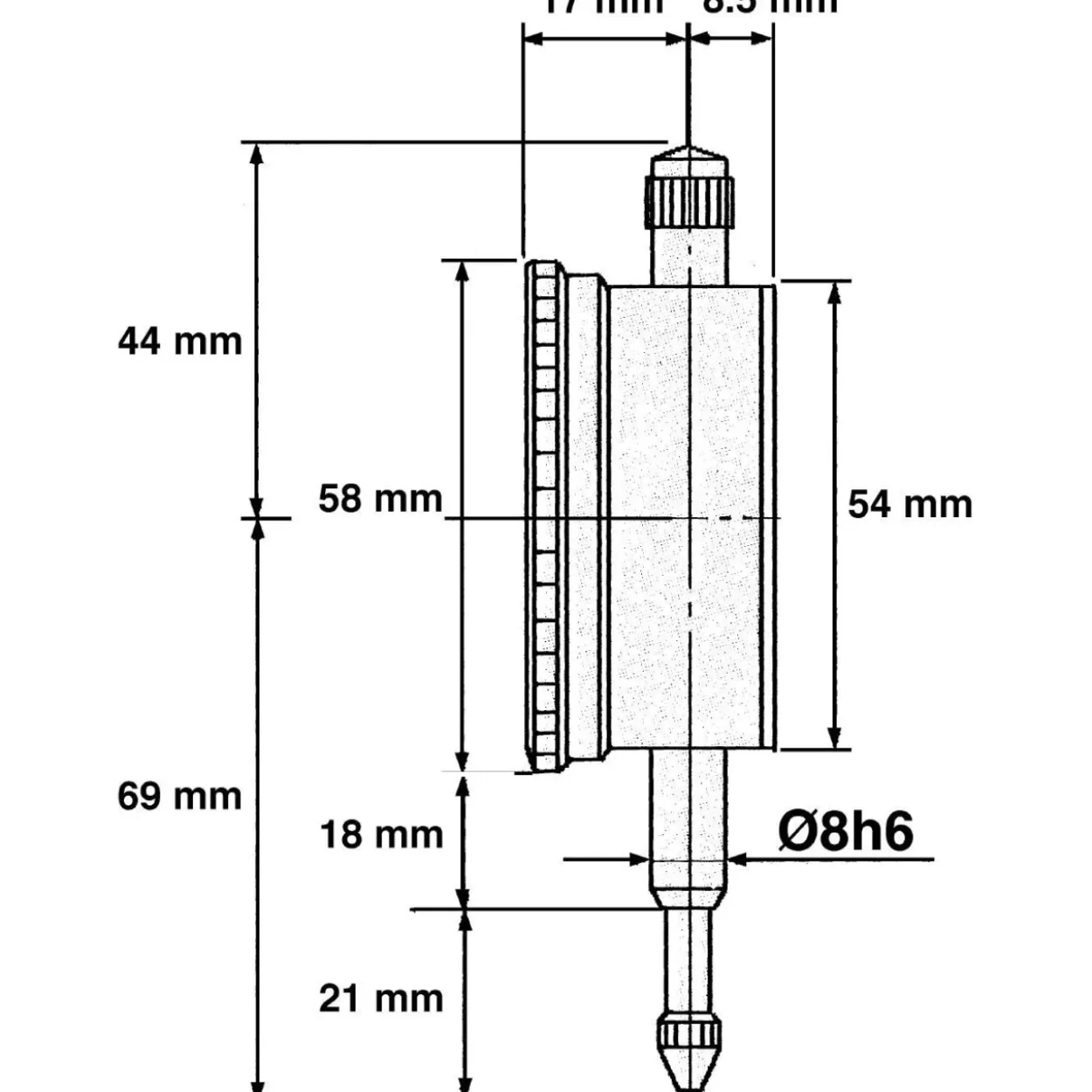 Reloj comparador giratorio analógico 58 mm Limit