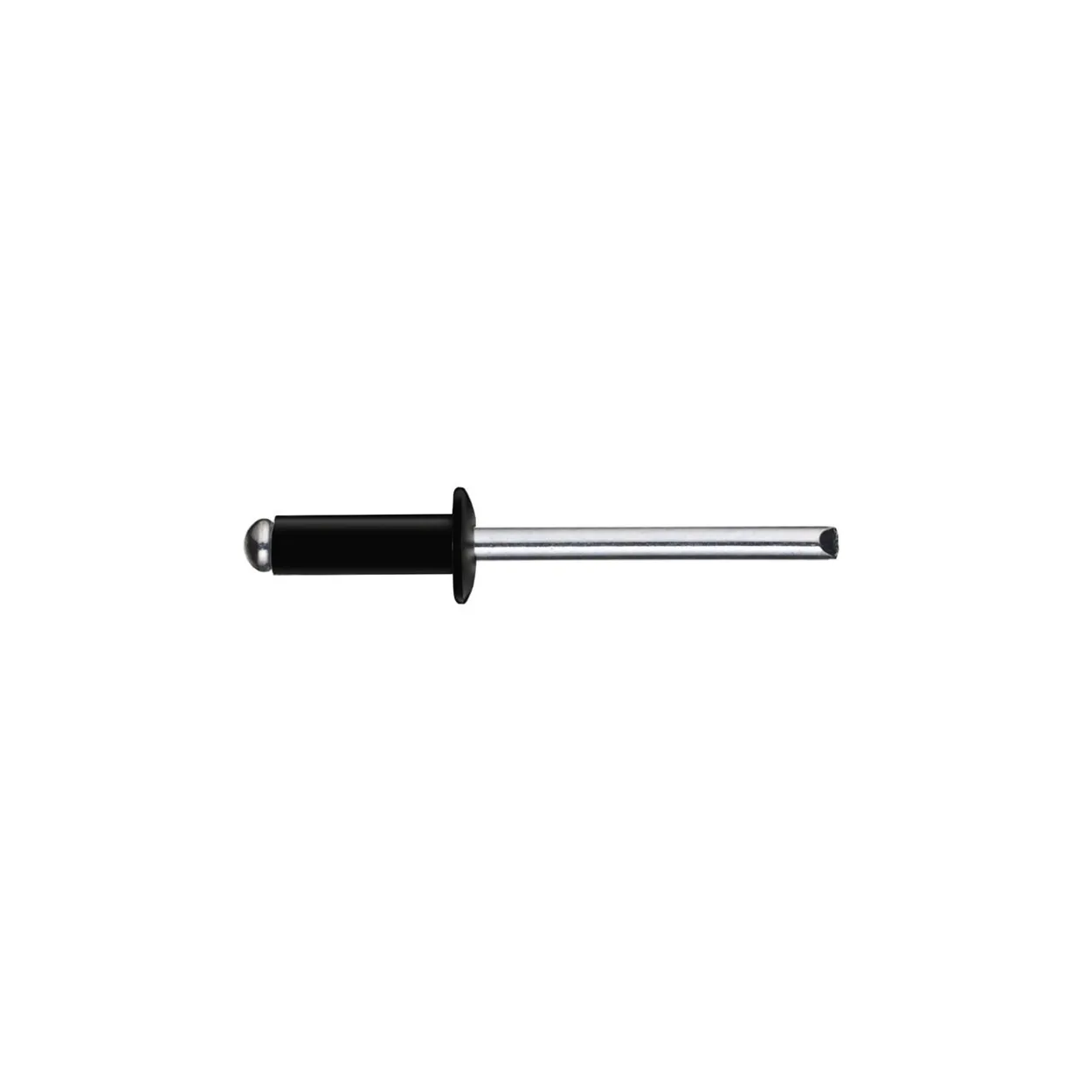 Remache tubular DIN-7337 estándar negro