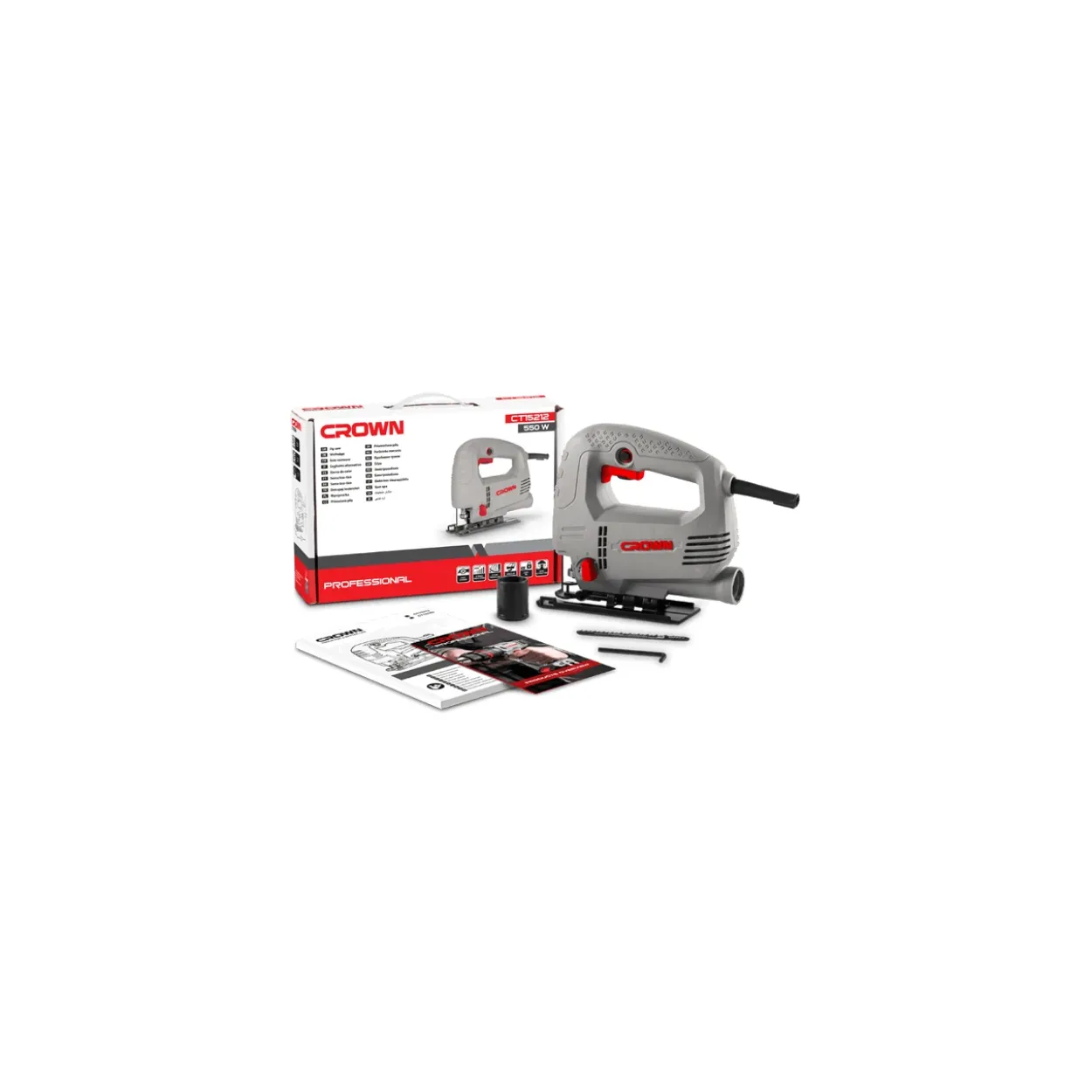 Sierra de calar eléctrica Crown 550W 65mm