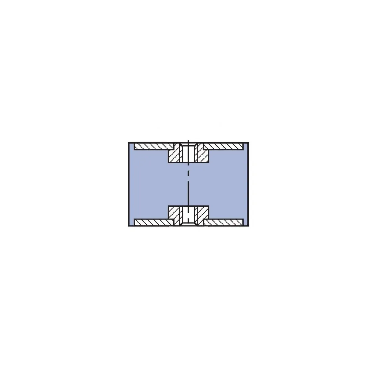 Silentblock cilíndrico hembra C INOX