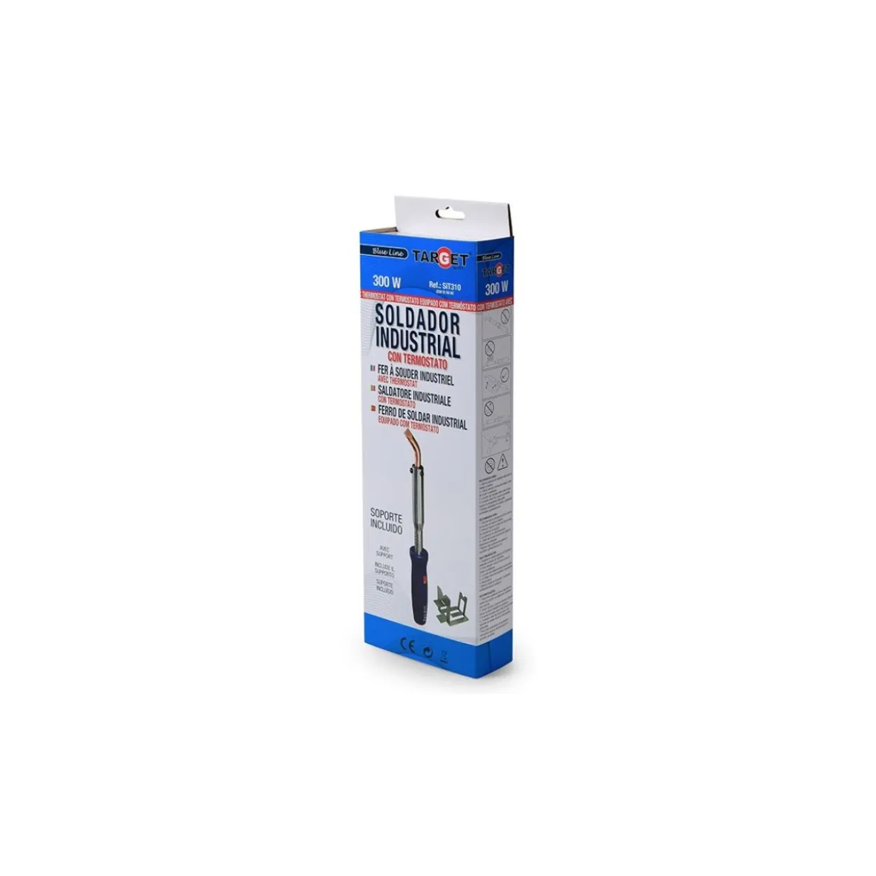 Soldador estaño Target con termostato 300W