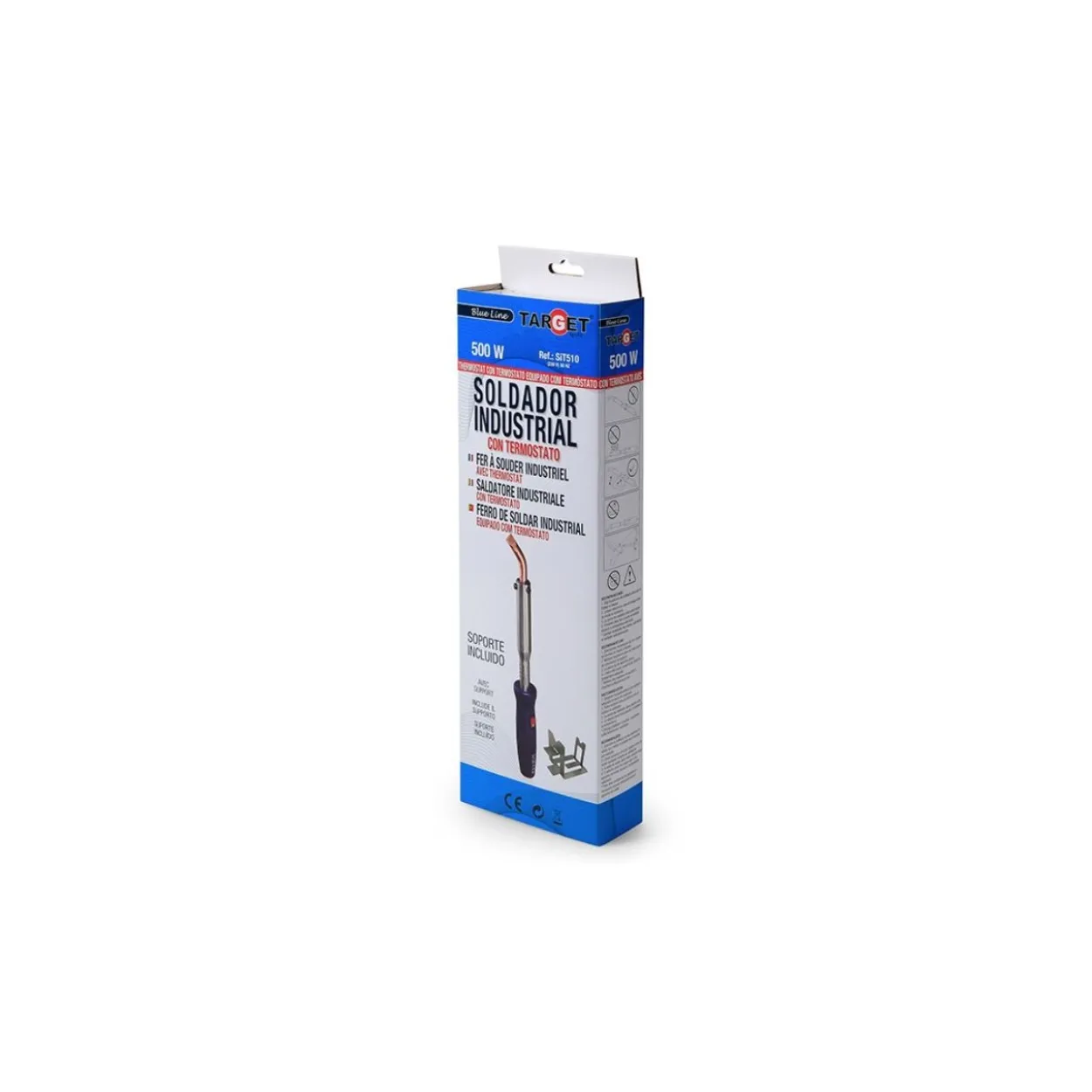 Soldador estaño Target con termostato 500W