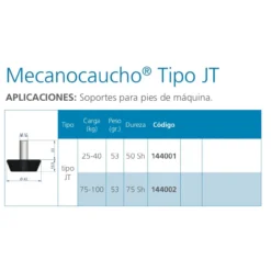 Soporte pie máquina JT