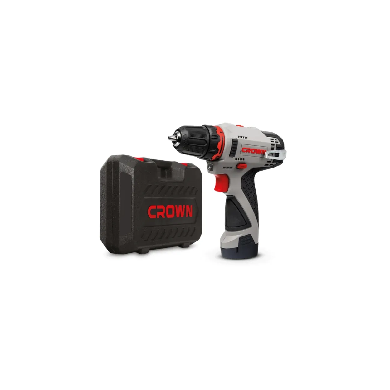 Taladro atornillador batería Crown 12V/2Ah