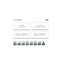 Taladro electr贸nico percutor Crown 1050W