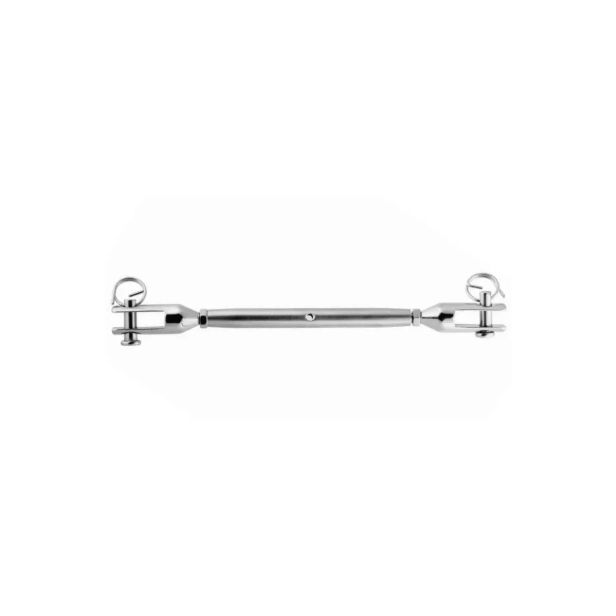 Tensor tubular torneado horquilla-horquilla inoxidable A4