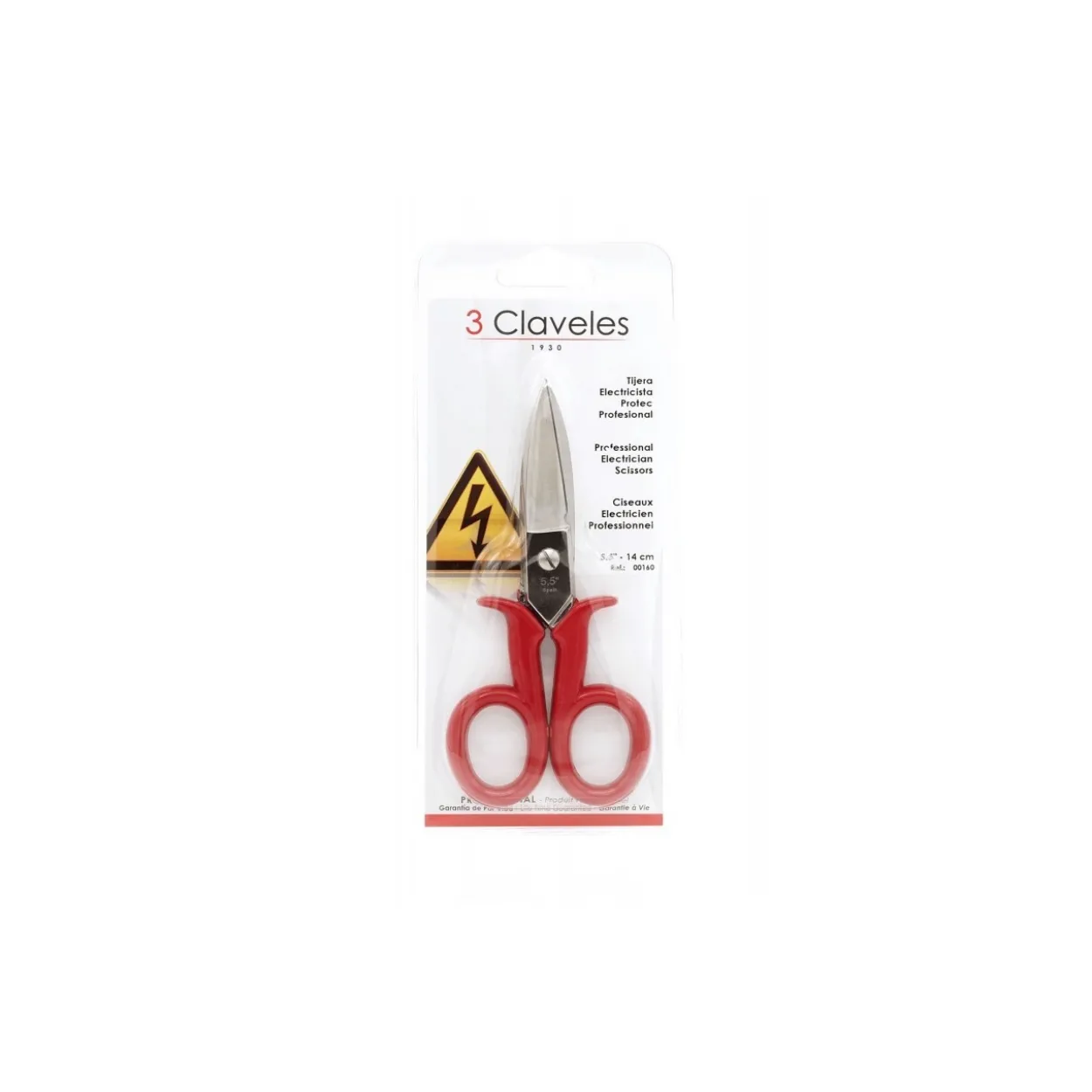 Tijera 3Claveles electricista protec profesional