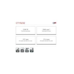 Tronzadora eléctrica Crown 355mm 2200W